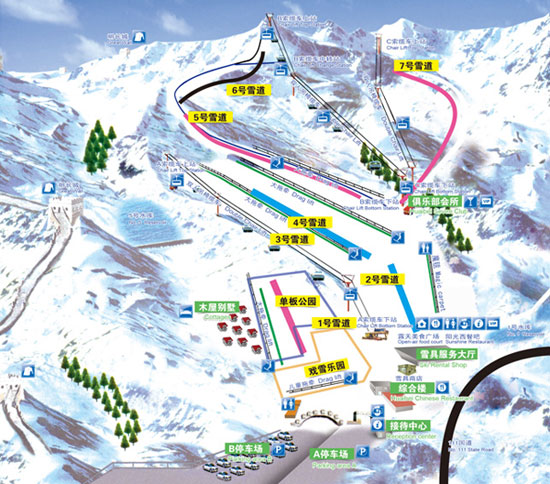 滑雪路线